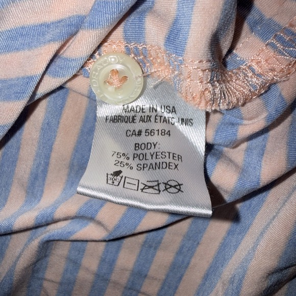 Yeaman's Hall Club B Draddy Sport Golf Shirt Peach Stripe XXL Top 100 Courses - Picture 10 of 12